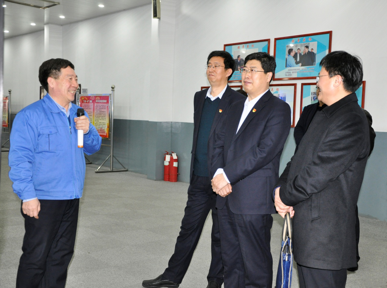 Leaders visit Tianrui heavy industry